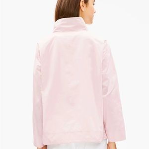 Eileen Fisher light organic cotton nylon jacket, very light pink